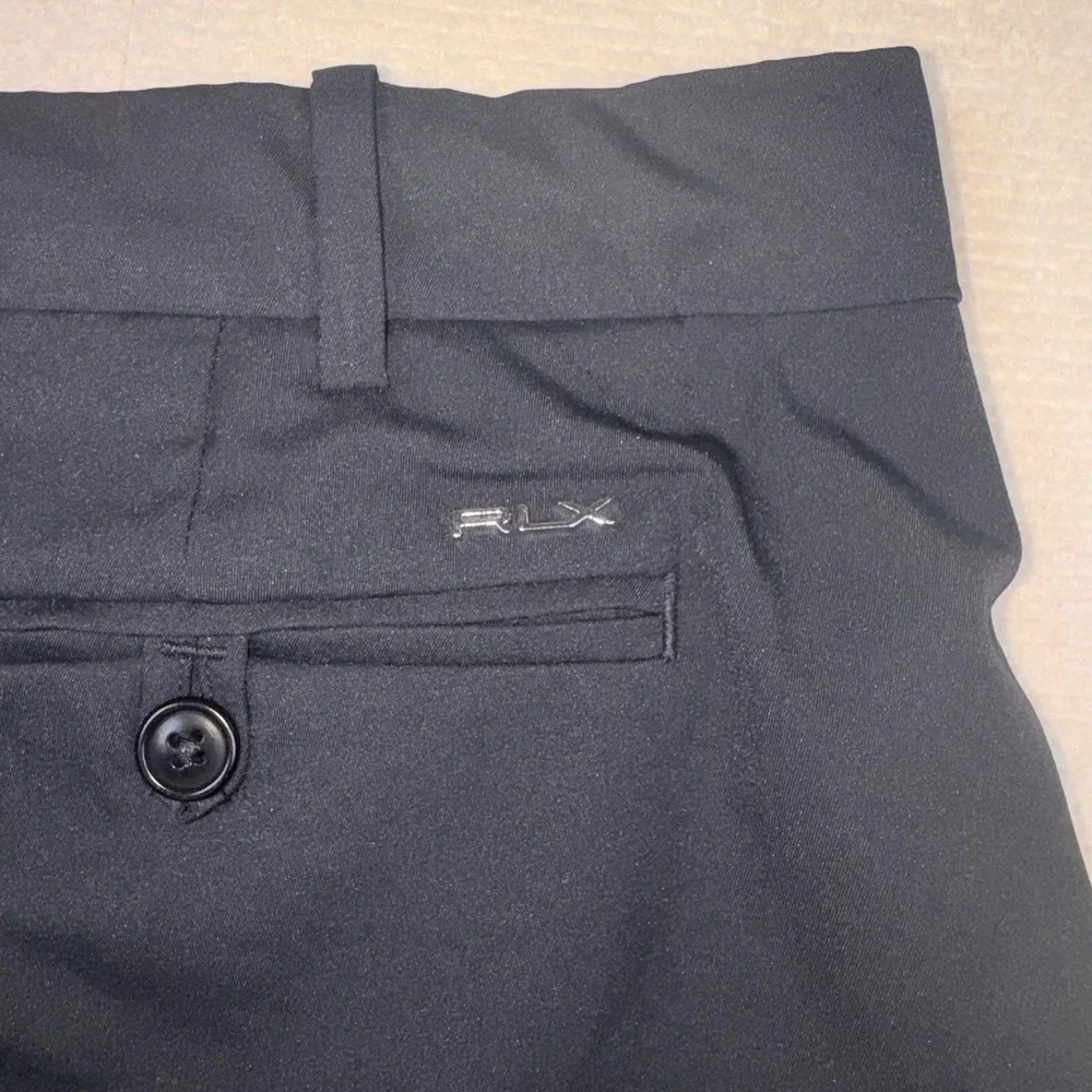 RLX Ralph Lauren Golf Shorts Men 42 Black Classic Fit Performance Polyester